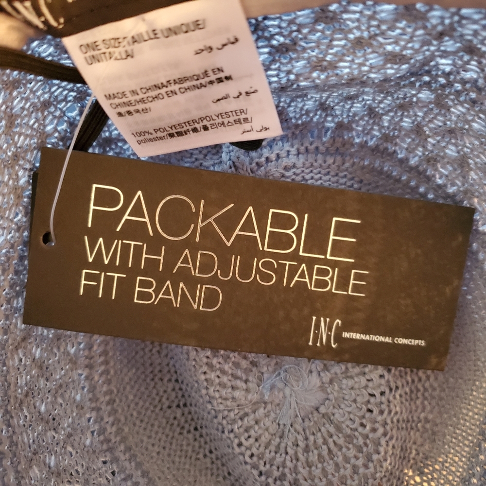 Stylish Packable Blue Hat - Picture 7 of 8